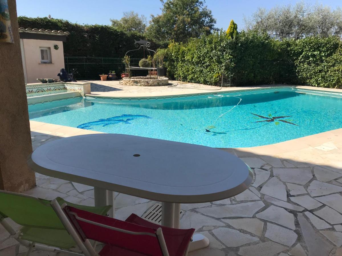 2 Pieces Rdc Villa Piscine La Roquette-sur-Siagne Екстер'єр фото
